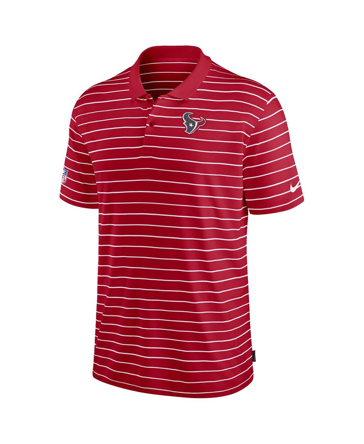 Nike Men's Red Houston Texans Sideline Lock Up Victory Performance Polo In Red