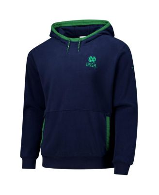 Men's Navy Notre Dame Fighting Irish Flanker Fleece Pullover Hoodie