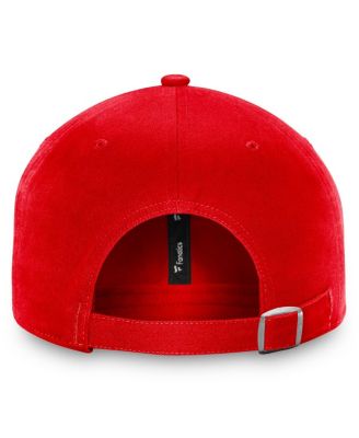 Men's Red New Jersey Devils Core Primary Logo Adjustable Hat