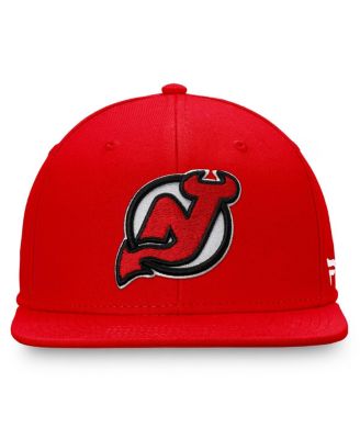 Men's Red New Jersey Devils Core Primary Logo Snapback Hat