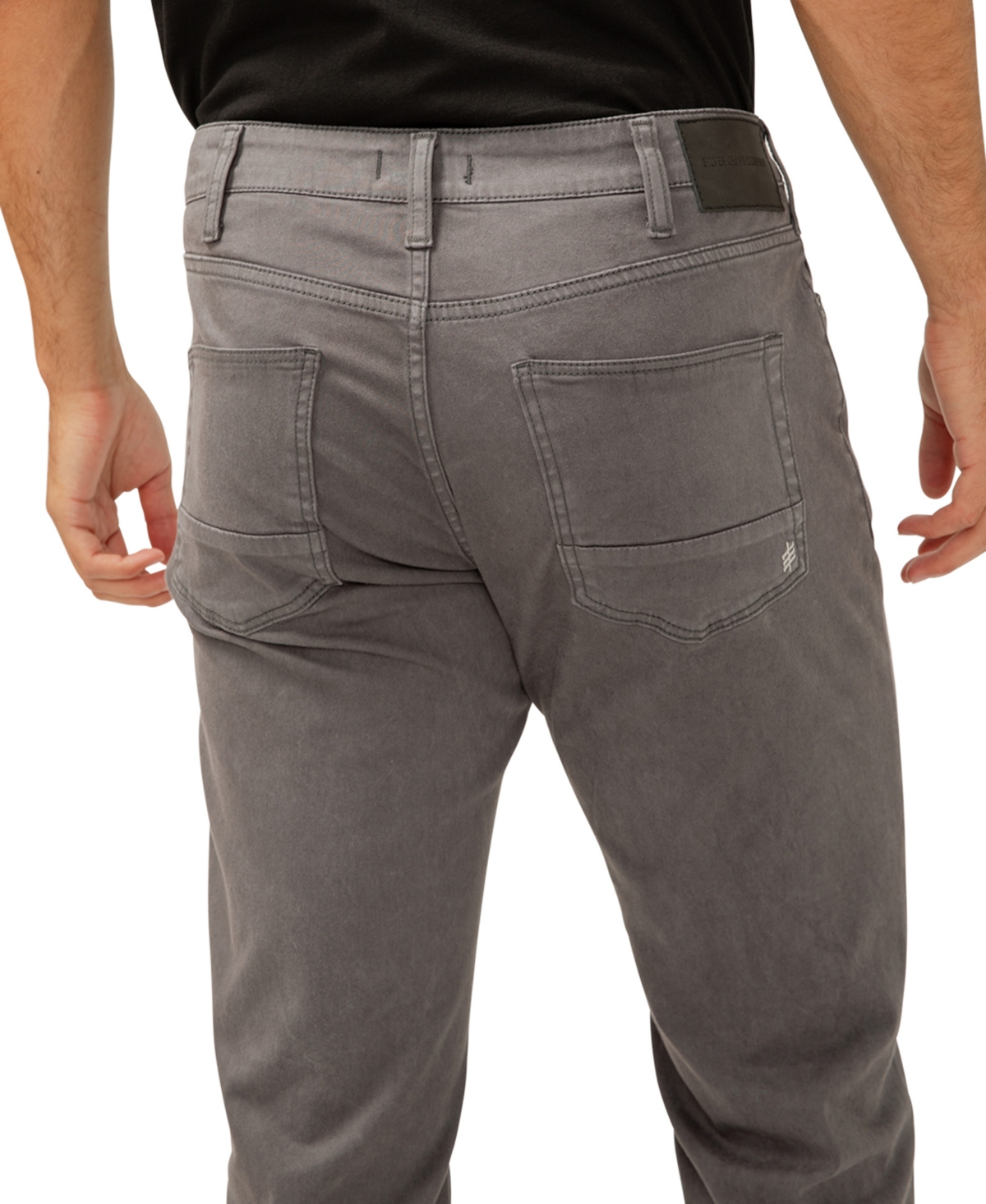 Shop Silver Jeans Co. Men's Machray Athletic Fit Straight Leg Pants In Slate Gray