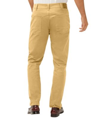 Men's Eddie Classic Athletic Fit Tapered Leg Essential Twill Pants