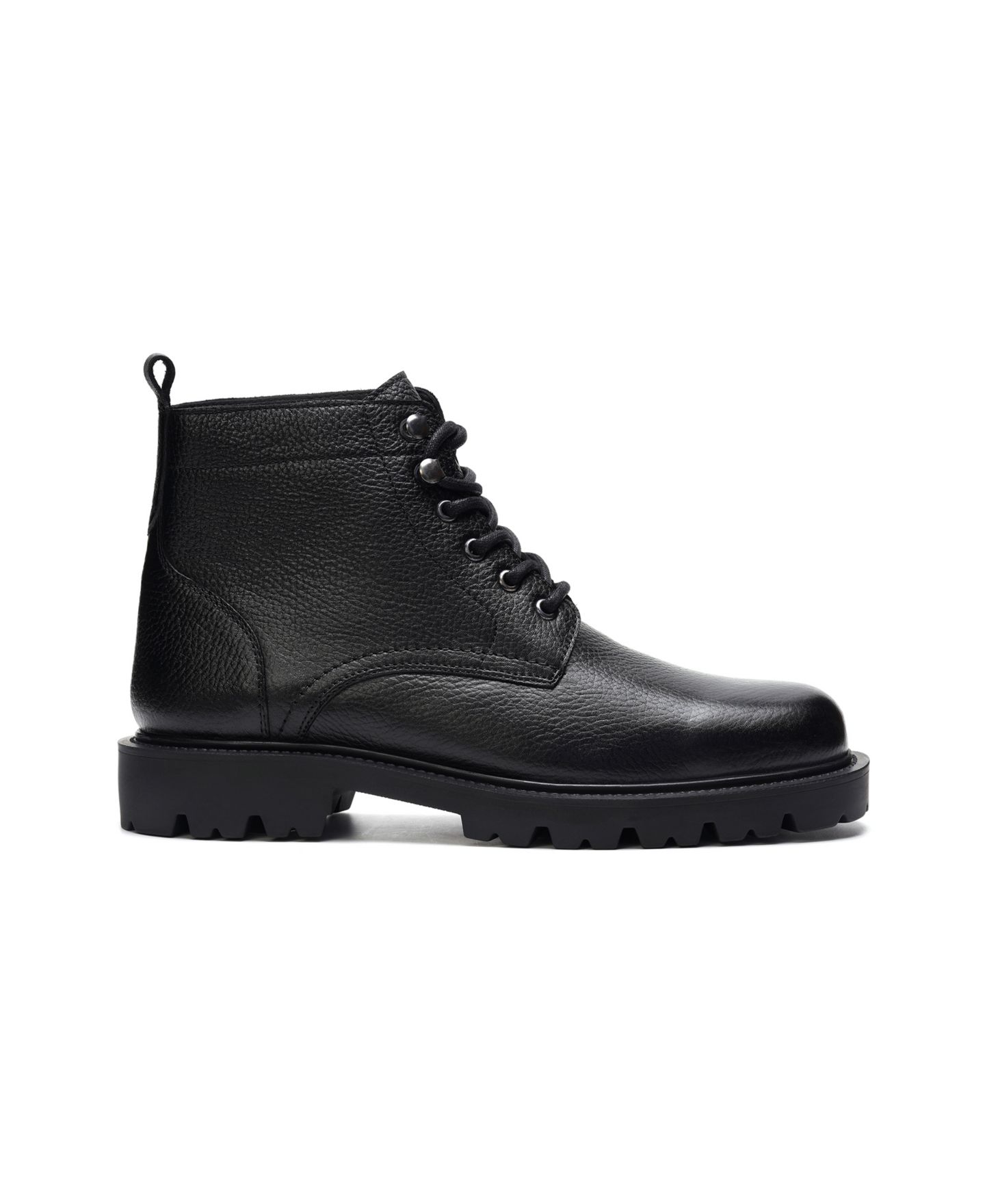 Мужские ботинки A. Veer Robert Leather Lace Up, цвет: Чёрный — фото 2
