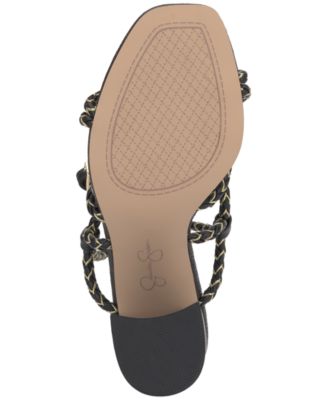 Jessica Simpson ☆ Azimma 編み込みブロックヒールサンダル Jessica Simpson Azimma Braided Detail Strappy Block Heel