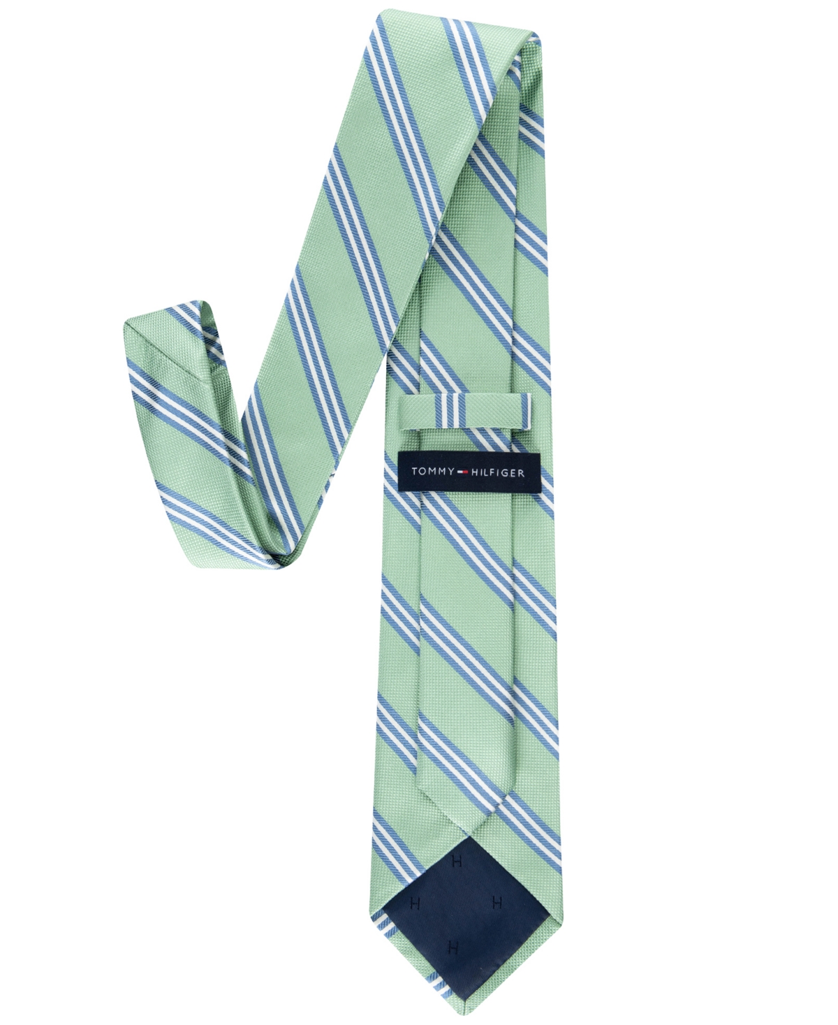 Tommy Hilfiger Men's Campbell Stripe Tie In Green