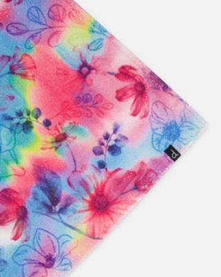 Girl Printed Beach Towel Butterflies On Multicolored Background - Toddler|Child