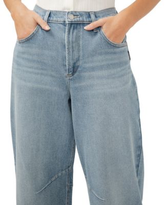 Women's High Rise Barrel Leg Jeans