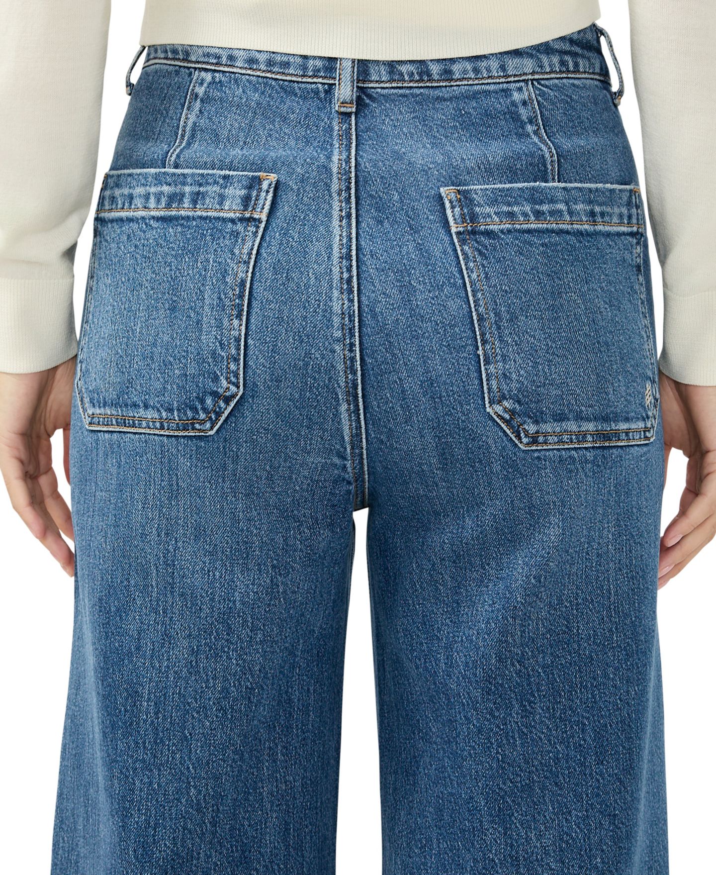 Женские джинсы Silver Jeans Co. 70s High Rise Wide Leg, цвет: Индиго — фото 5