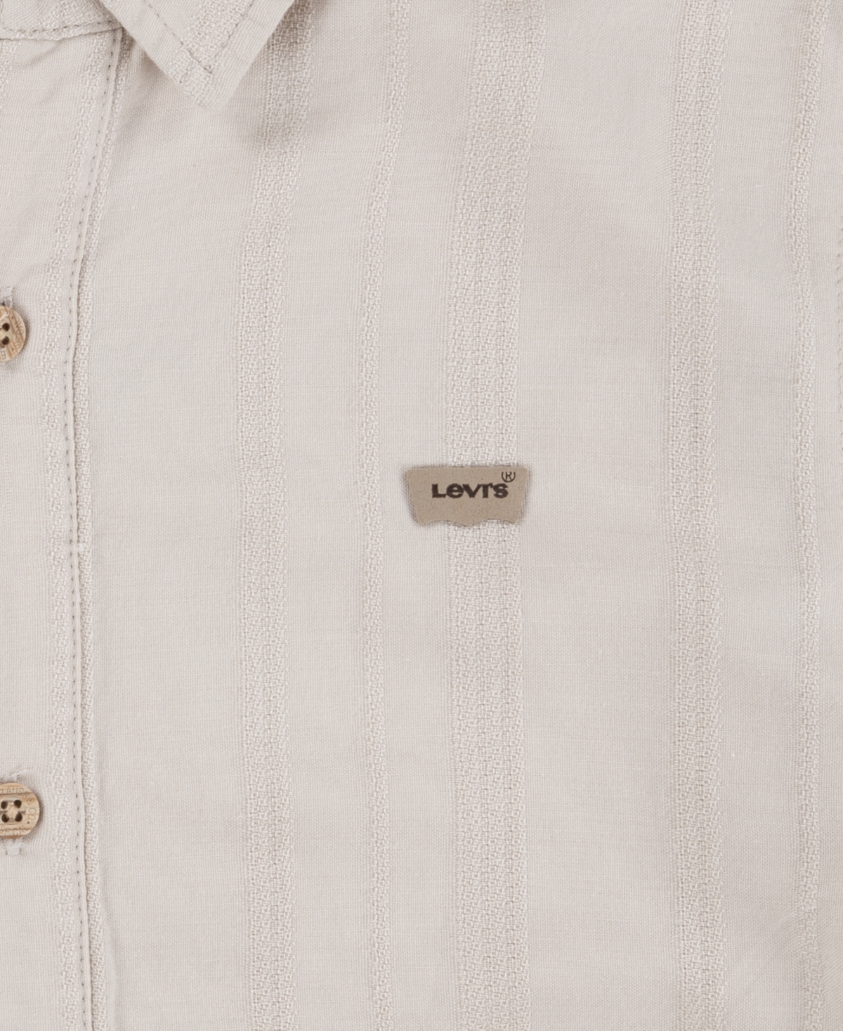 LEVI'S BIG BOYS TEXTURED STRIPED SHIRT 