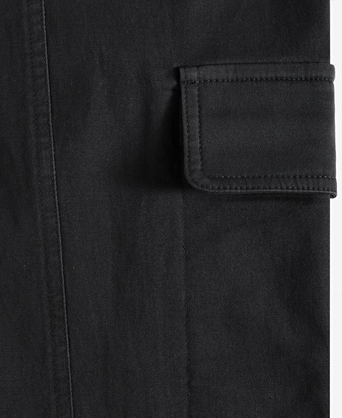 On 34th Women's Tapered Ankle-length Cargo Pants, Created For Macy's In Deep Black
