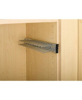 12-Inch Side Mount Extending Tie Rack