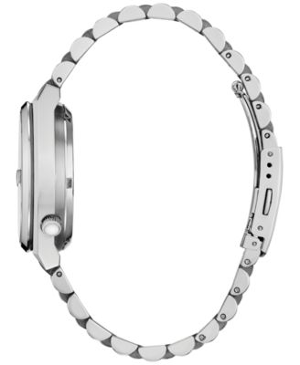 Unisex Sport Luxury Automatic Tsuyosa Silver-Tone Stainless Steel Bracelet Watch 37mm