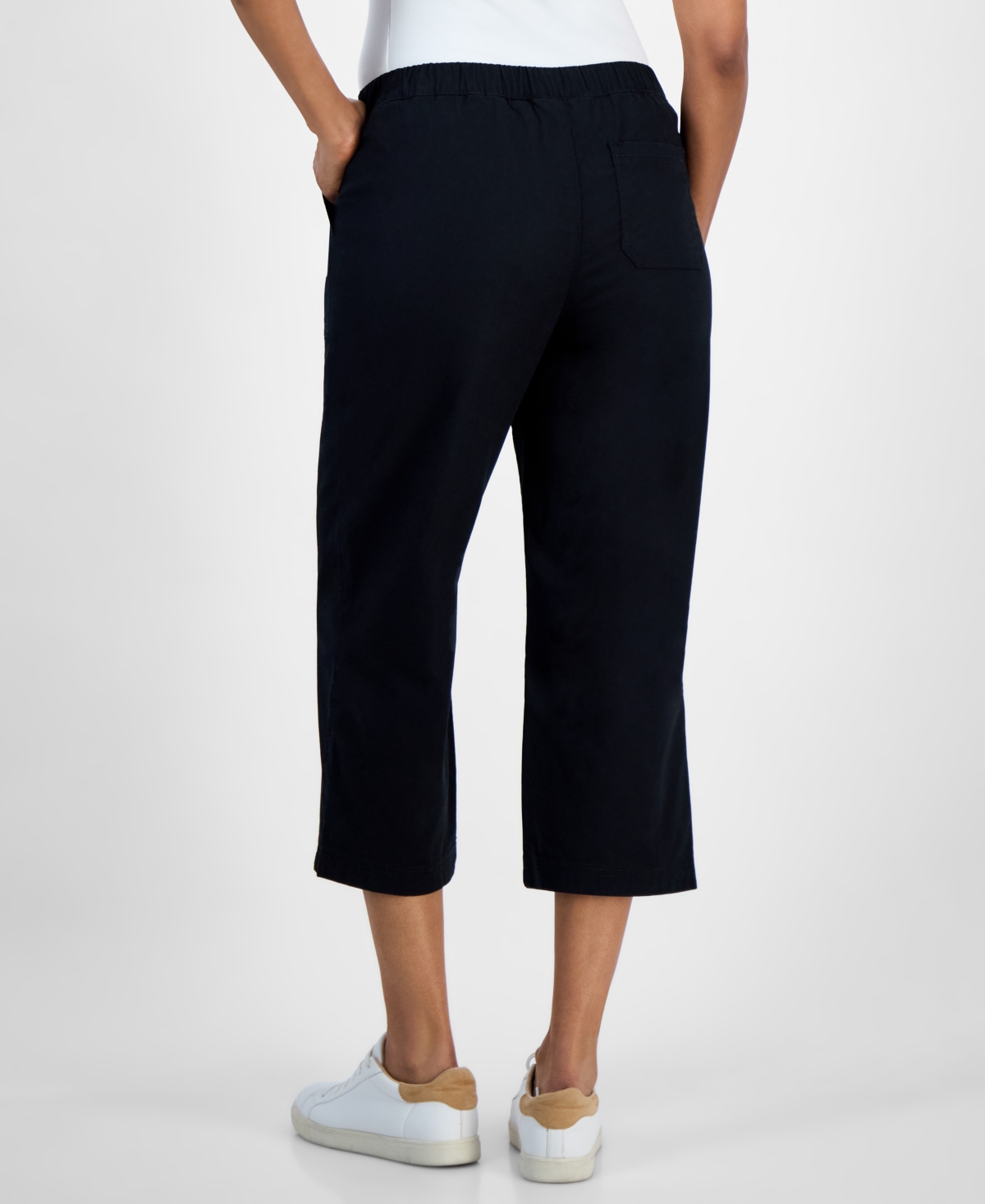 Style & Co Women's Mid-rise Pull-on Capri Pants, Exclusively At Macy's In Black