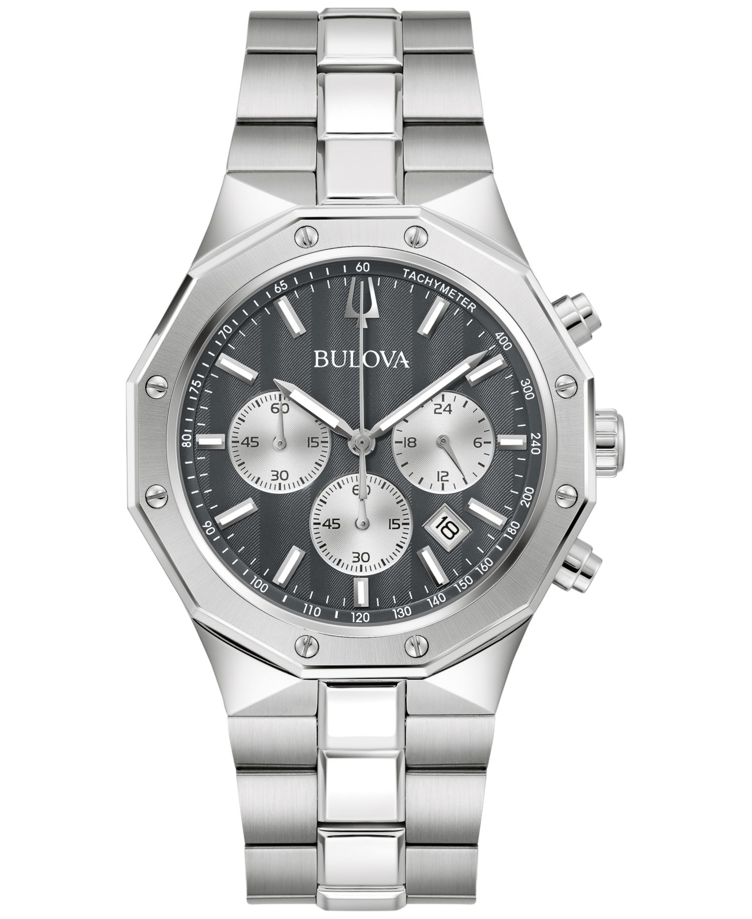 Men's Prestige Chronograph Stainless Steel Bracelet Watch 40mm