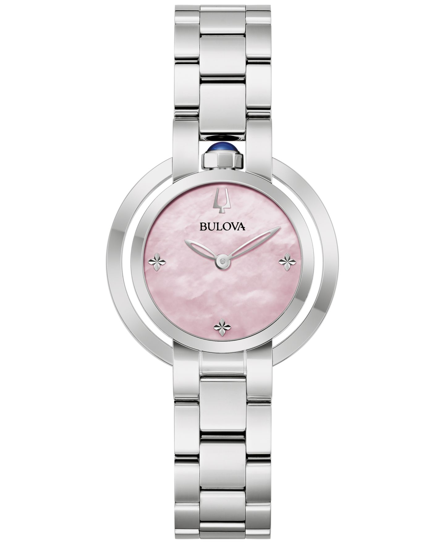 Женские часы Bulova Rubaiyat Stainless Steel Bracelet Watch 31mm — фото 1