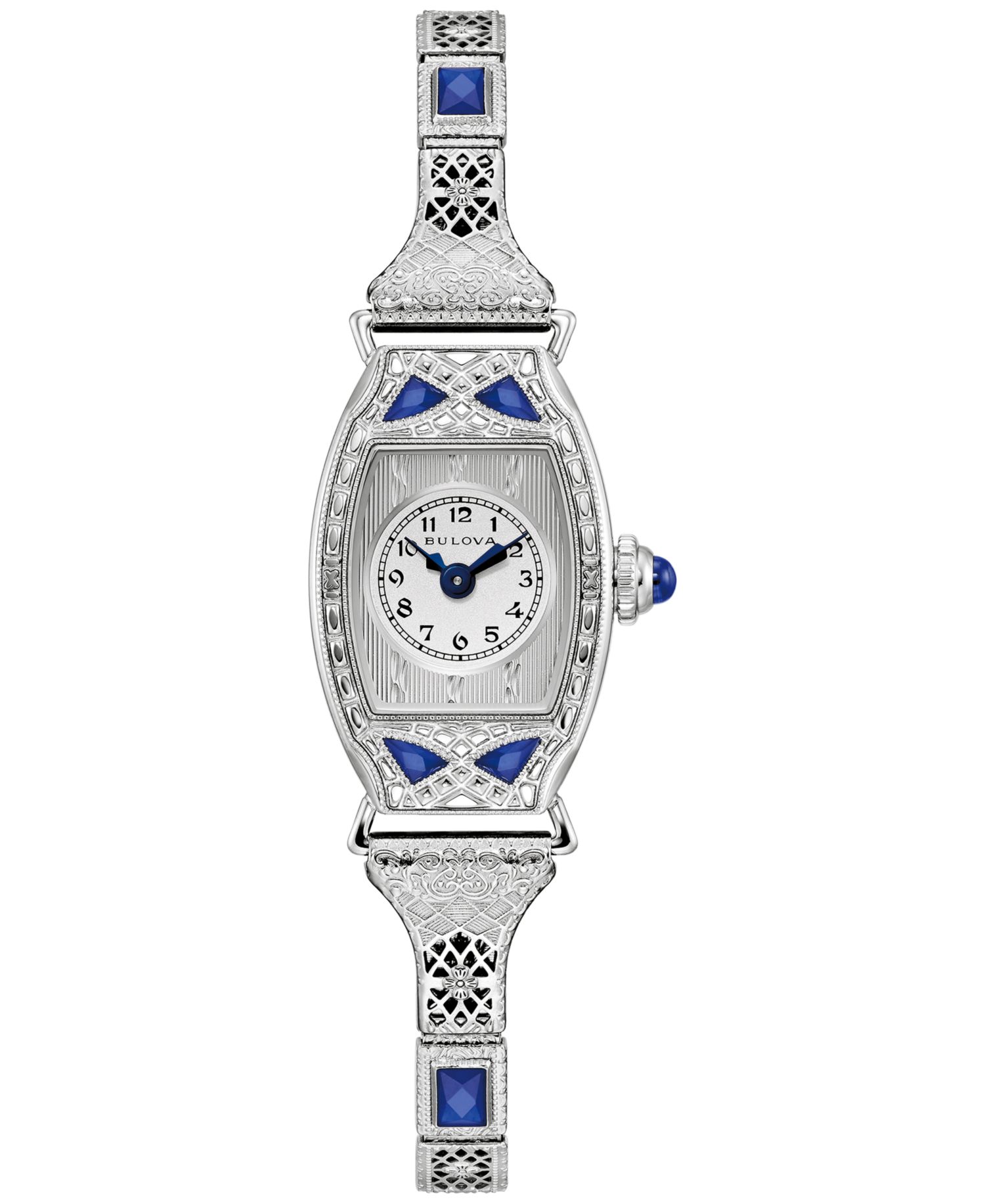 150th Anniversary Women's Art Deco Miss America Stainless Steel Expansion Bracelet Watch 18mm