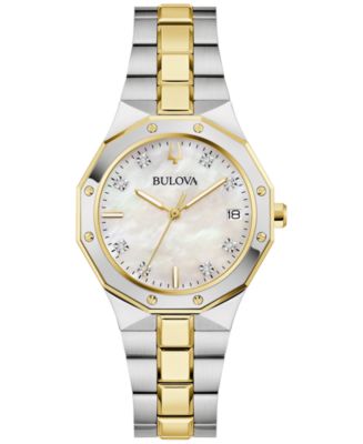 Bulova Women's Prestige Diamond Accent Two-Tone Stainless Steel