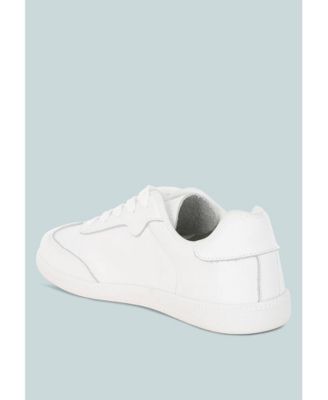 Womens Bostonia Real Leather Casual Sneakers