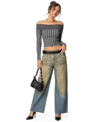 Womens Daren Off Shoulder Knit Top