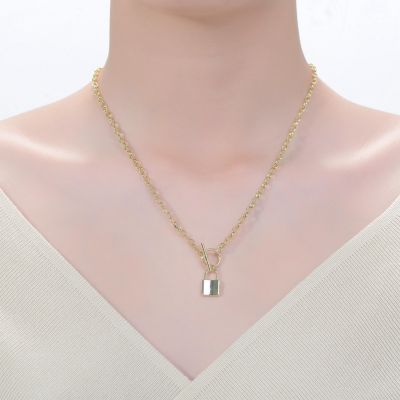 14K Gold Plated Locket Charm Necklace