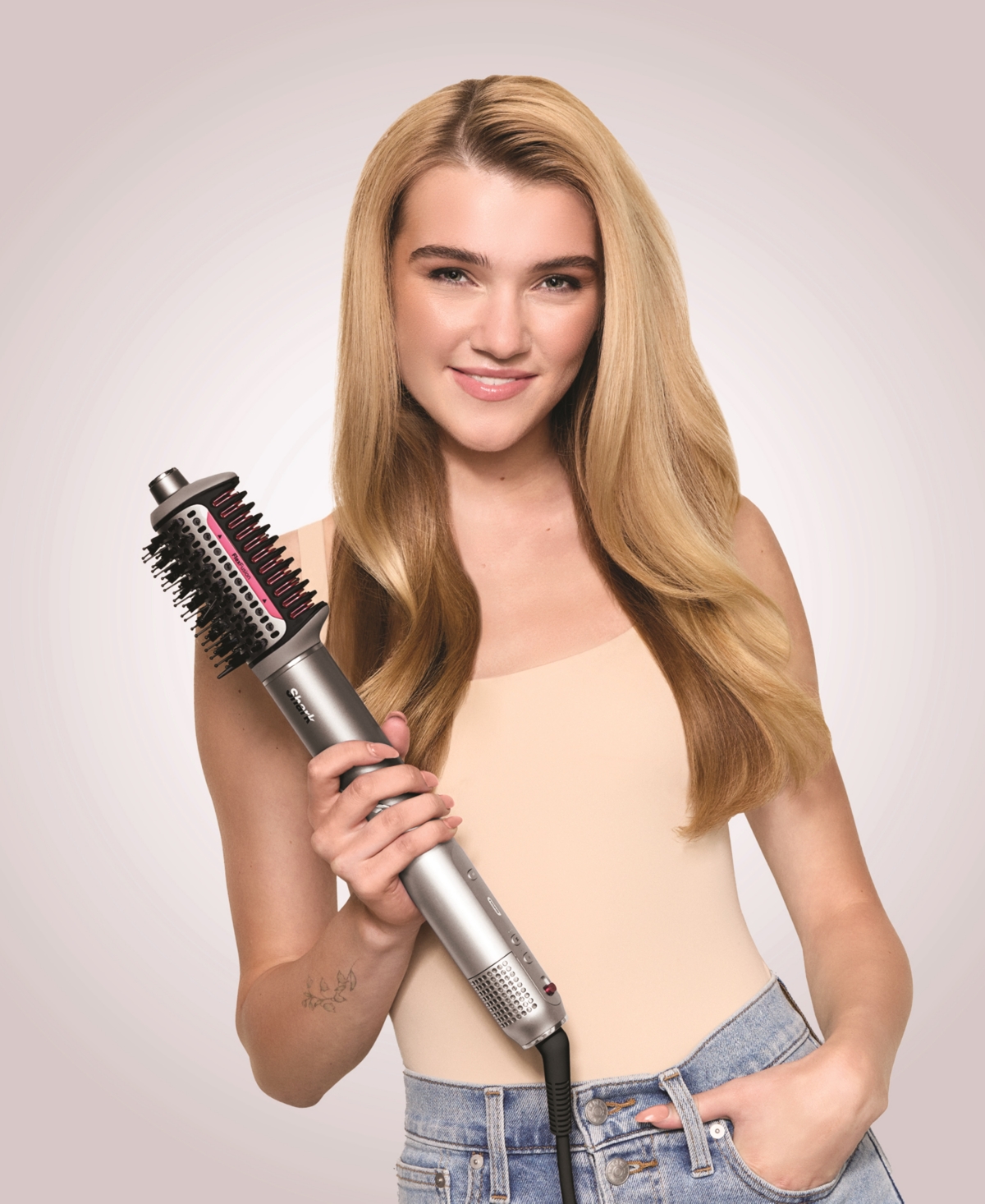 Shark Flexfusion For Curly And Coily Hair Dryer System Set Hd642 In Metallic Mist