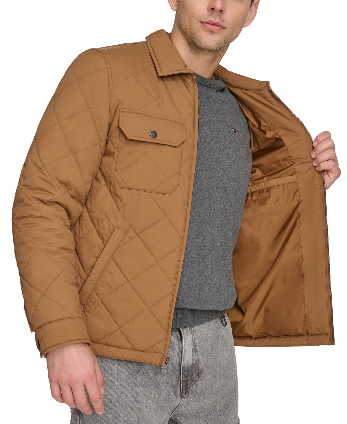 Levi's Men's Quilted Depot Jacket In Brown