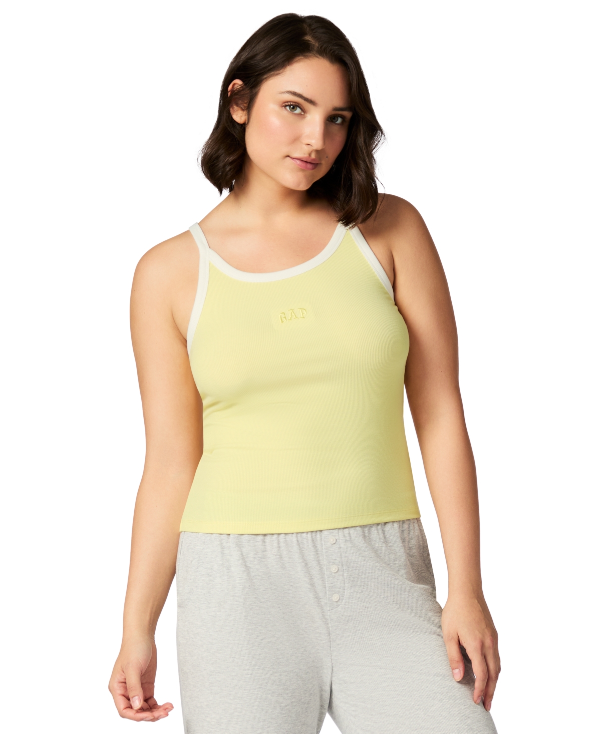 Gap Women's Striped Halter-neck Sleeveless Pajama Top