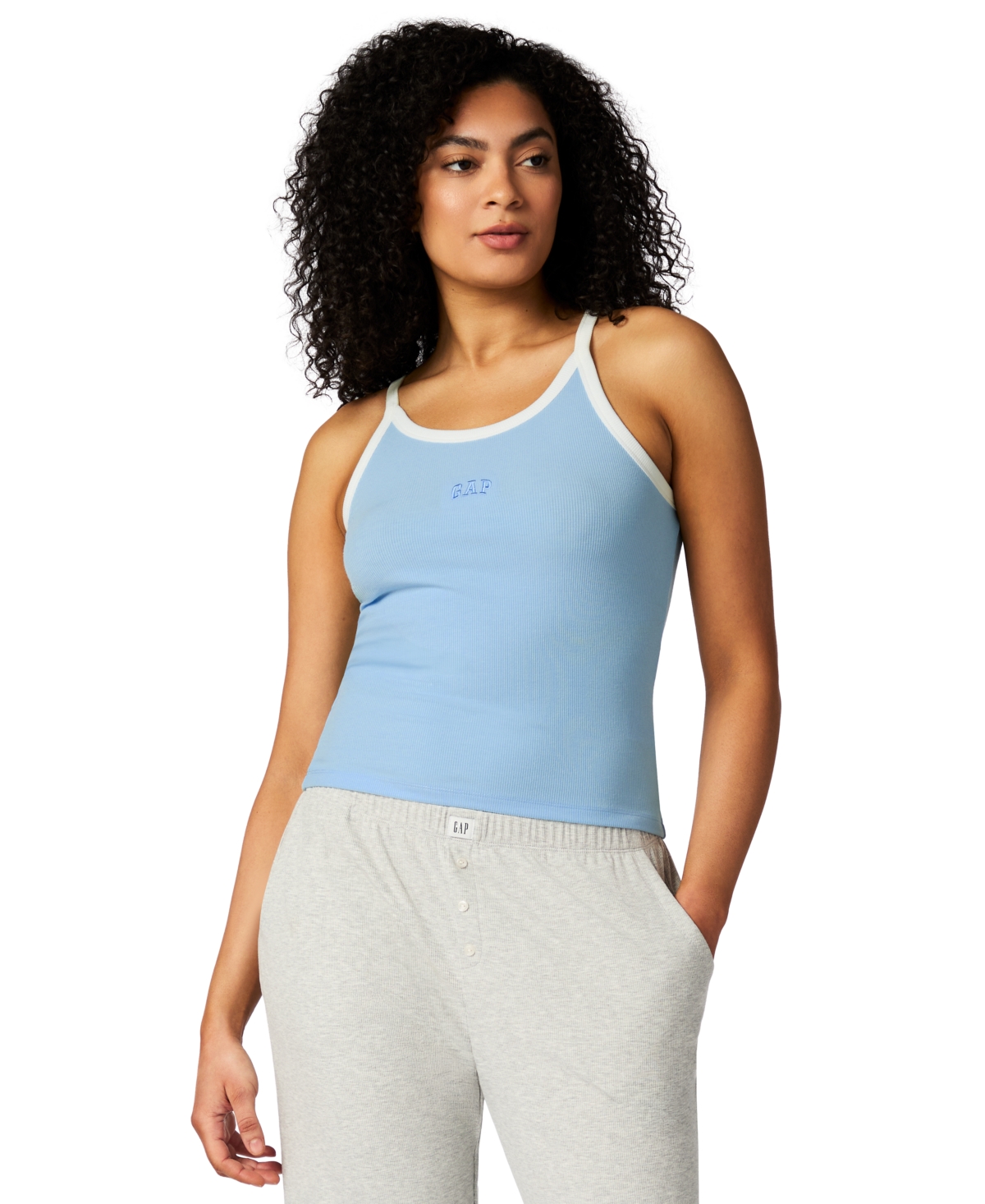Shop Gap Women's Striped Halter-neck Sleeveless Pajama Top