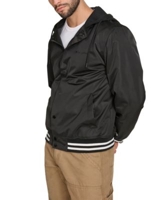 Men's Jersey Hood Varsity Bomber Jacket