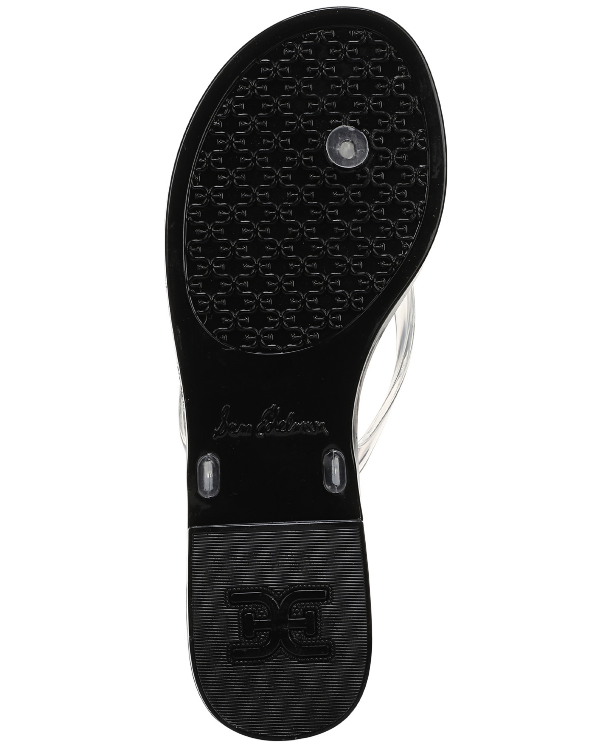 Shop Sam Edelman Women's Dean Jelly Thong Flat Sandals In Clear Jelly