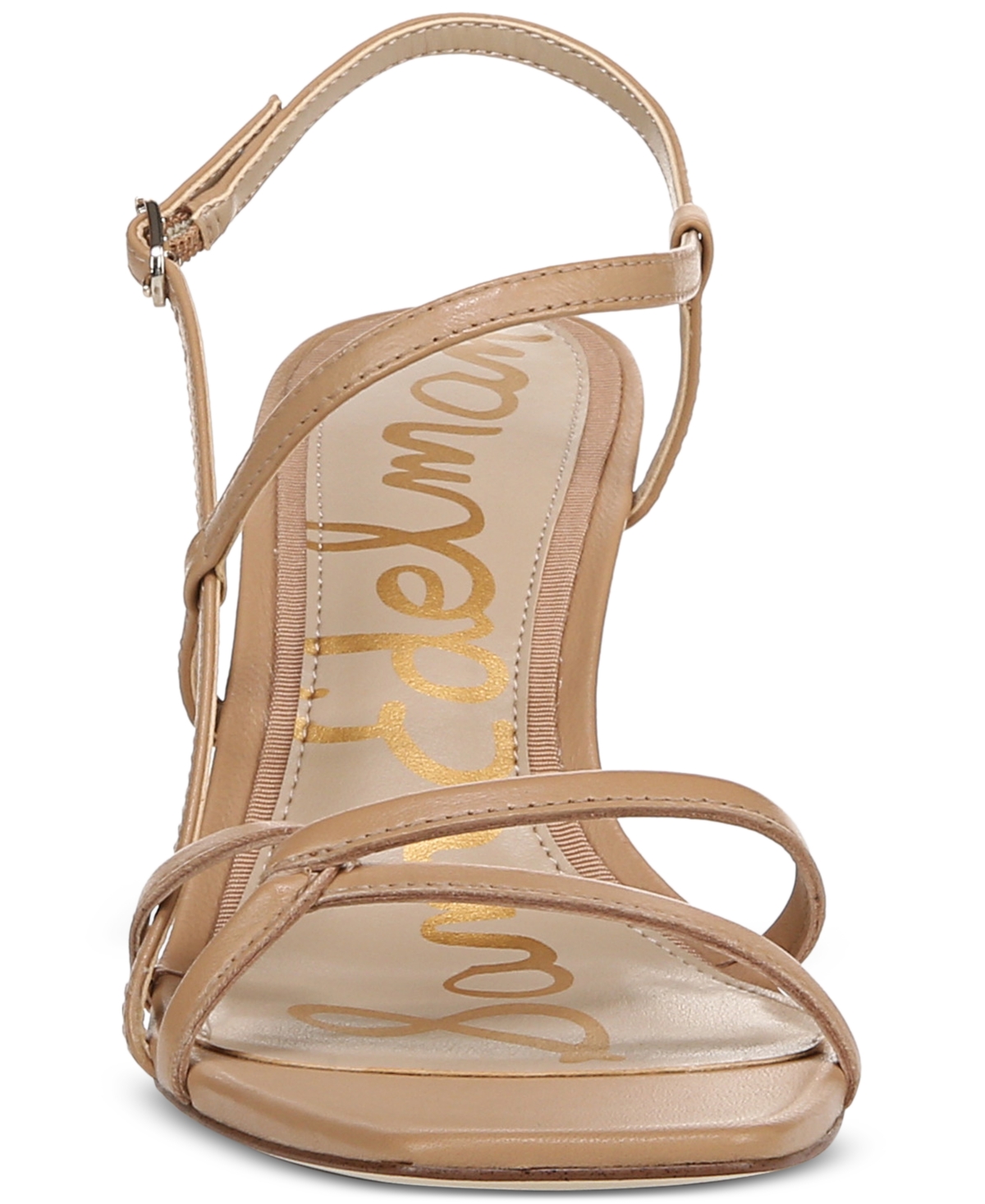 Shop Sam Edelman Women's Emmie Strappy Dress Heels In French Sand Leather