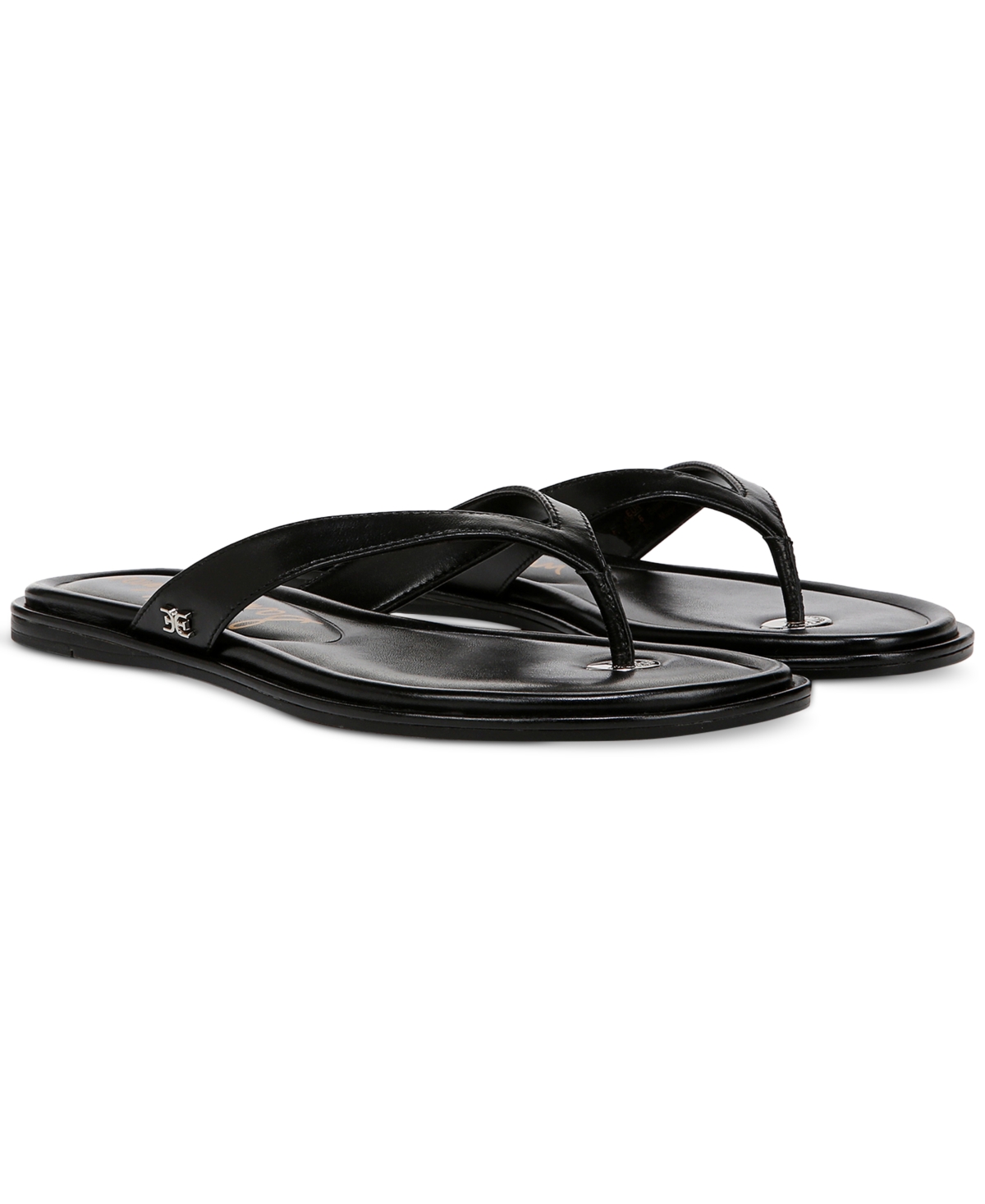 Sam Edelman Remi Thong Sandals In Black Leather