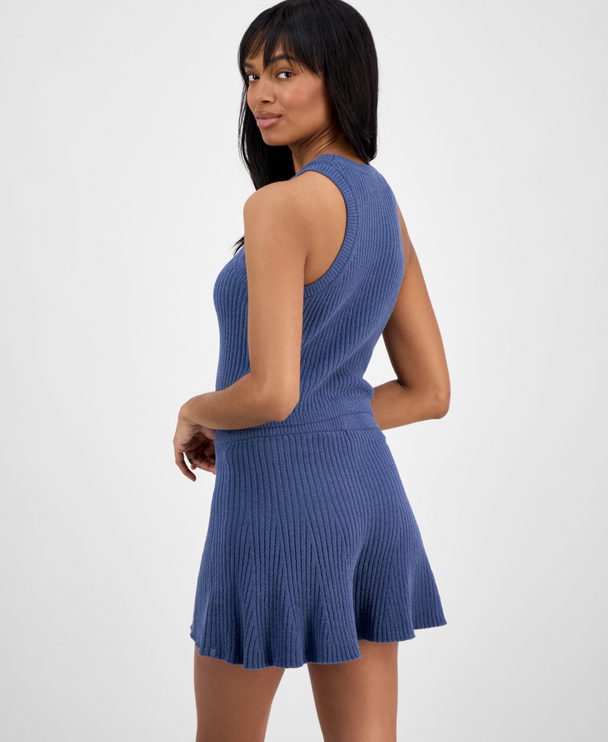 Ugg Women's Elaenia Lightweight Ribbed Sleep Tank Top In Desert Blue