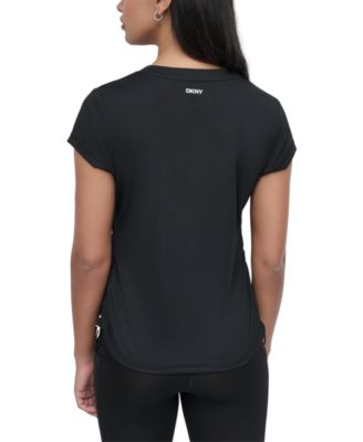 Sport Women's Crewneck Short-Sleeve Side-Ruched Top