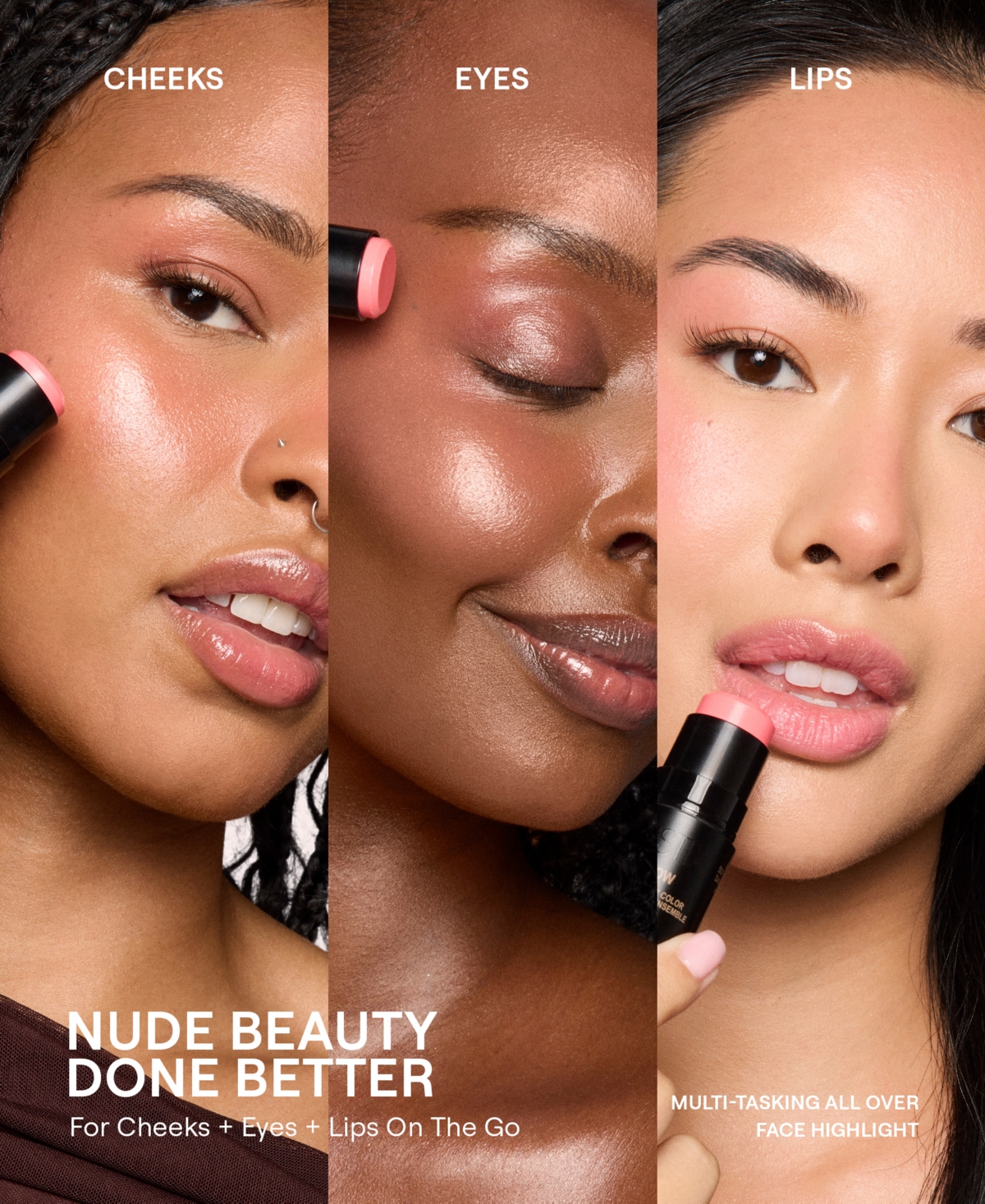 Nudestix Nudies Glow In I Dew (sheer Pink Shade With Dazzling Sp