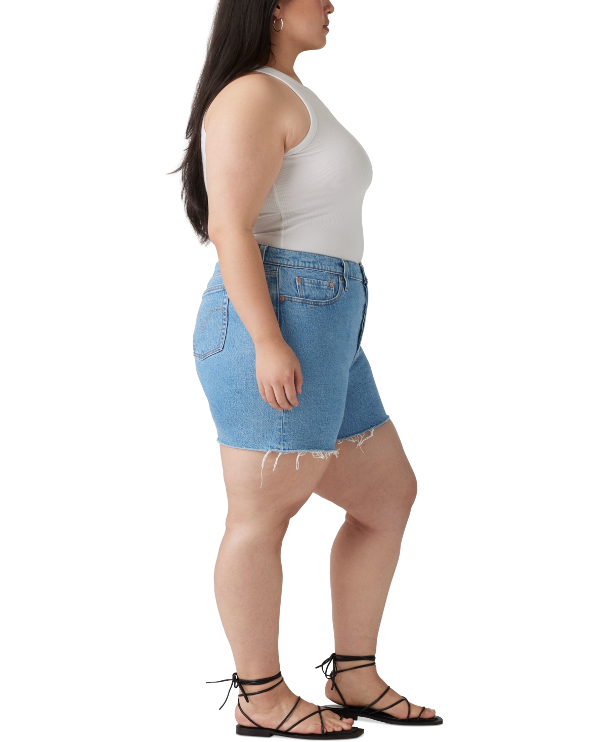 LEVI'S PLUS SIZE 501 ORIGINAL HIGH-RISE SHORTS 