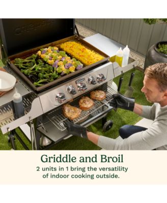 3-Burner Outdoor Propane Griddler with Broiler