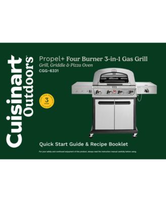 Propel+ Four-Burner 3-in-1 Gas Grill