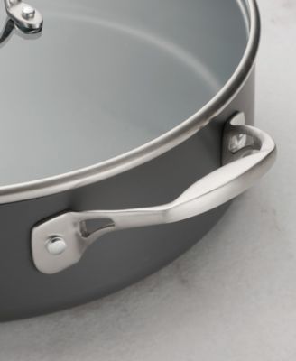 OnyxPro 5.5-Quart Hard Anodized Nonstick Deep Saute Pan with Lid