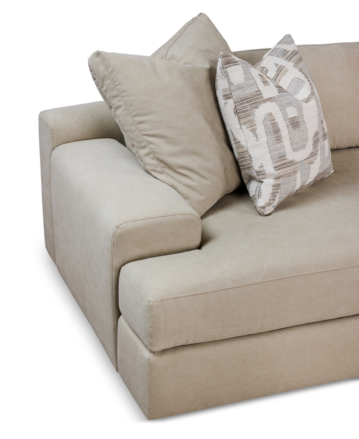Macy's Klarke 4-pc. L Sectional With Deep Seating, Exclusively At  In Platinum