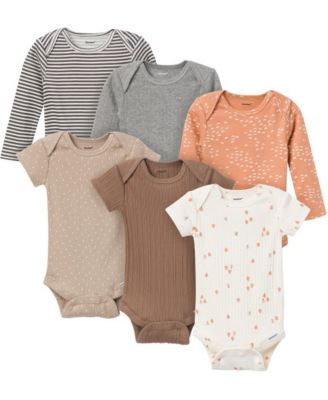 Baby Neutral 6-Pack Onesies Bodysuits