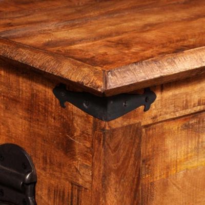 Rough Mango Wood Storage Chest