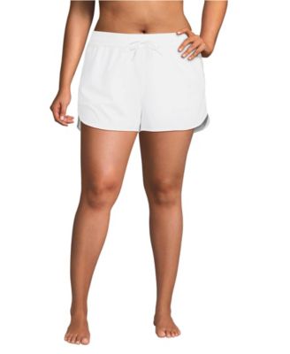 Plus Size 3" Packable Cover-up Swim Shorts
