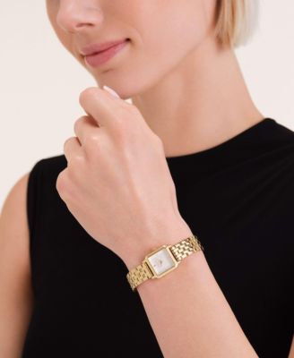 Boxelle Women's Gold Tone Stainless Steel Bracelet Watch 19.5mm