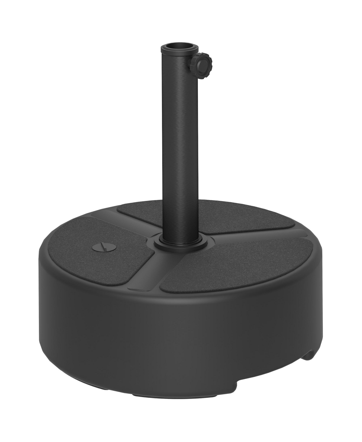 Round Patio Umbrella Base Holder, Outdoor Umbrella Sd, - Black