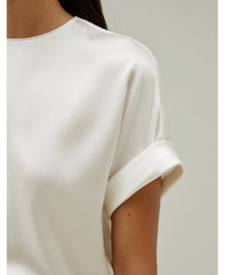 Women's Contemporary Oversized Silk Top