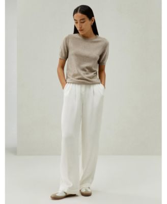 Women's Crew Neck Basic Knit Top