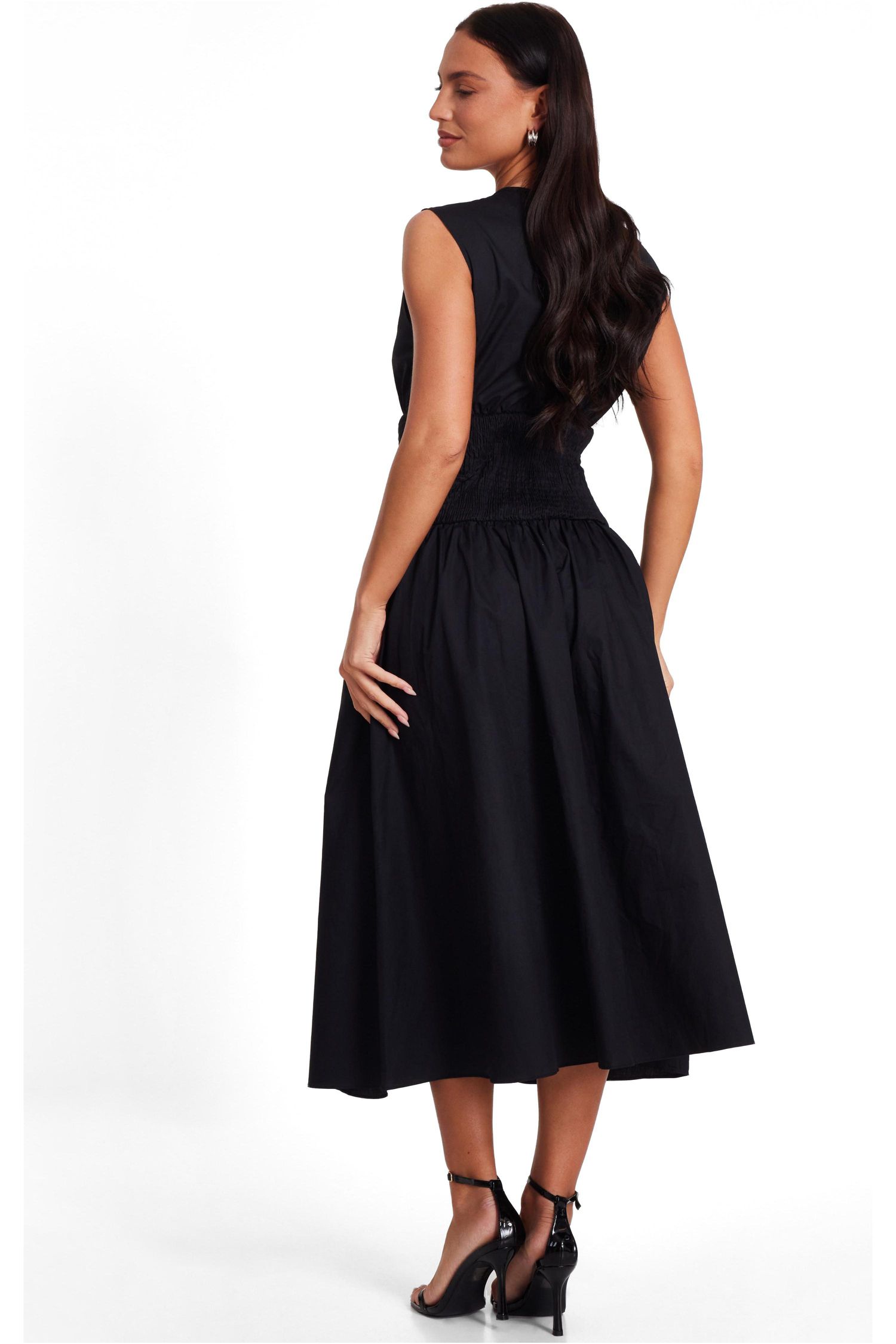 Women's Poplin Midaxi Dress