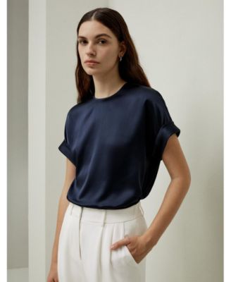 Women's Contemporary Oversized Silk Top