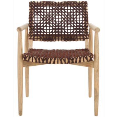 Sianna Mahogany wood Accent Chair